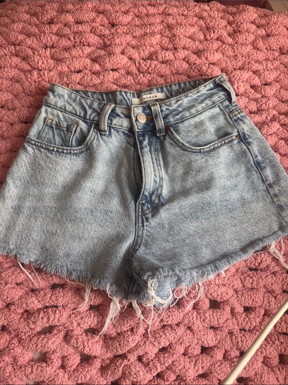 PacSun Light Wash Denim Cutoff Shorts